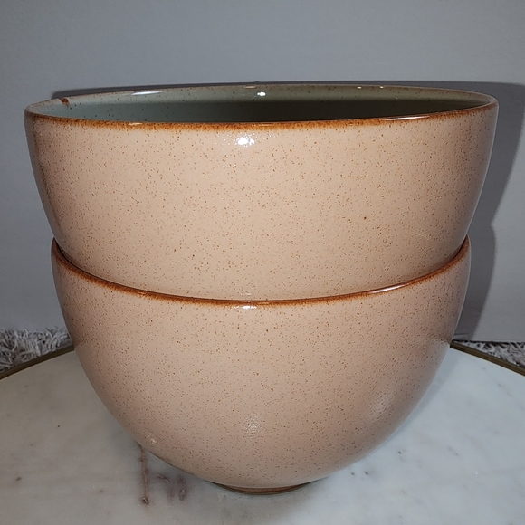 Set of 2 NEW Denby Heritage Piazza Deep Noodle Bowls - Made in England - Picture 1 of 5